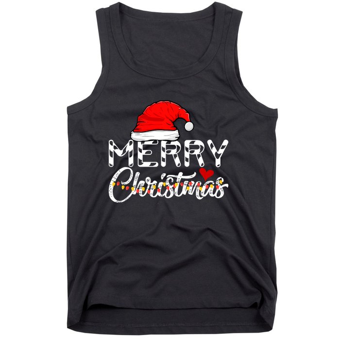 Merry Christmas Christmas Santa Claus Funny Family Christmas Tank Top