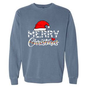 Merry Christmas Christmas Santa Claus Funny Family Christmas Garment-Dyed Sweatshirt