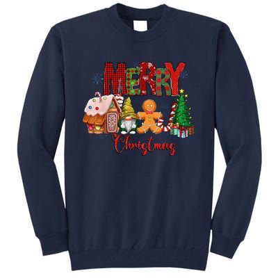 Merry Christmas Candy House Lemon Gnome Gingerbread Pajamas Tall Sweatshirt