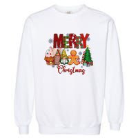 Merry Christmas Candy House Lemon Gnome Gingerbread Pajamas Garment-Dyed Sweatshirt