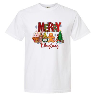 Merry Christmas Candy House Lemon Gnome Gingerbread Pajamas Garment-Dyed Heavyweight T-Shirt