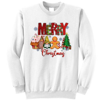 Merry Christmas Candy House Lemon Gnome Gingerbread Pajamas Sweatshirt