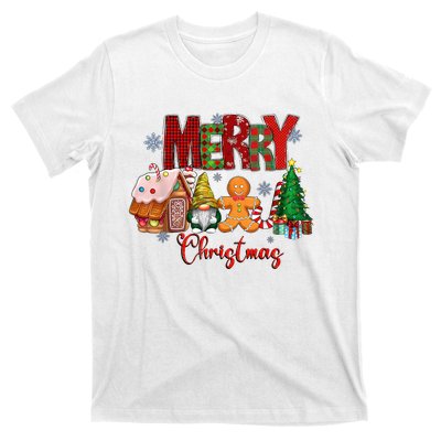 Merry Christmas Candy House Lemon Gnome Gingerbread Pajamas T-Shirt