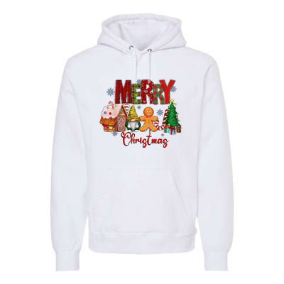 Merry Christmas Candy House Lemon Gnome Gingerbread Pajamas Premium Hoodie