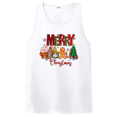 Merry Christmas Candy House Lemon Gnome Gingerbread Pajamas PosiCharge Competitor Tank