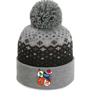 Merry Christmas Chicago Football Est 1920 The Baniff Cuffed Pom Beanie