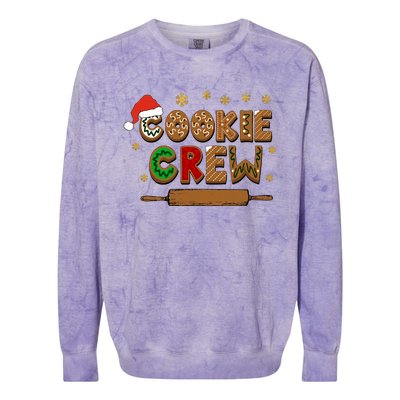 Merry Christmas Cookie Baking Crew Ginger Team Baker Gifts Colorblast Crewneck Sweatshirt