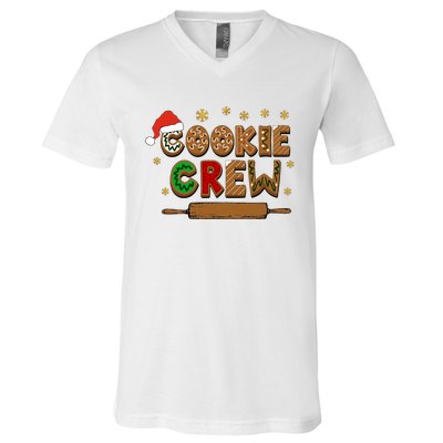 Merry Christmas Cookie Baking Crew Ginger Team Baker Gifts V-Neck T-Shirt