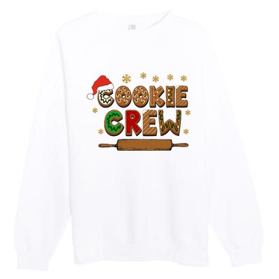 Merry Christmas Cookie Baking Crew Ginger Team Baker Gifts Premium Crewneck Sweatshirt