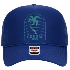 Matching Cousin Crew Family Vacation Road Trip Cousins Gift High Crown Mesh Back Trucker Hat