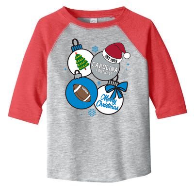 Merry Christmas Carolina Football Est 1993 Toddler Fine Jersey T-Shirt