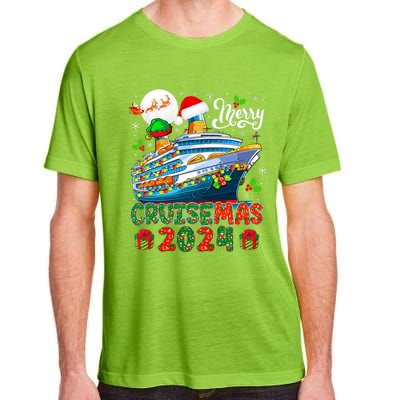 Merry Christmas Cruise 2024 Santa Elf Cruise Ship Lover Adult ChromaSoft Performance T-Shirt