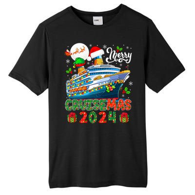 Merry Christmas Cruise 2024 Santa Elf Cruise Ship Lover Tall Fusion ChromaSoft Performance T-Shirt