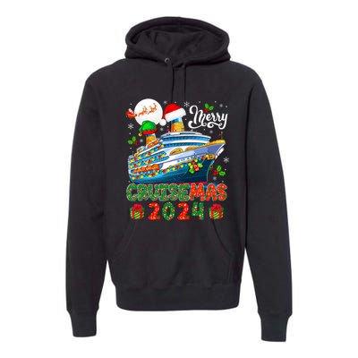 Merry Christmas Cruise 2024 Santa Elf Cruise Ship Lover Premium Hoodie