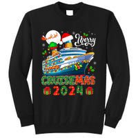 Merry Christmas Cruise 2024 Santa Elf Cruise Ship Lover Tall Sweatshirt