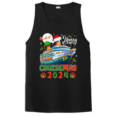 Merry Christmas Cruise 2024 Santa Elf Cruise Ship Lover PosiCharge Competitor Tank