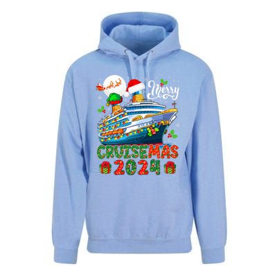 Merry Christmas Cruise 2024 Santa Elf Cruise Ship Lover Unisex Surf Hoodie