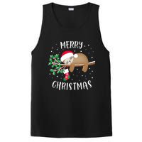 Merry Christmas Cute Sloth Xmas Outfit Matching Family PosiCharge Competitor Tank