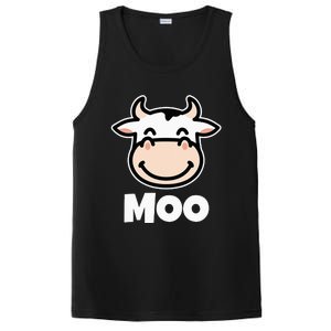 MOO Cows Cow Lover PosiCharge Competitor Tank