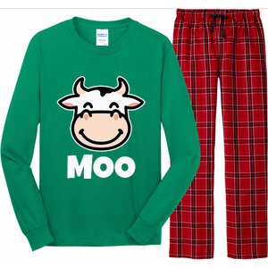 MOO Cows Cow Lover Long Sleeve Pajama Set