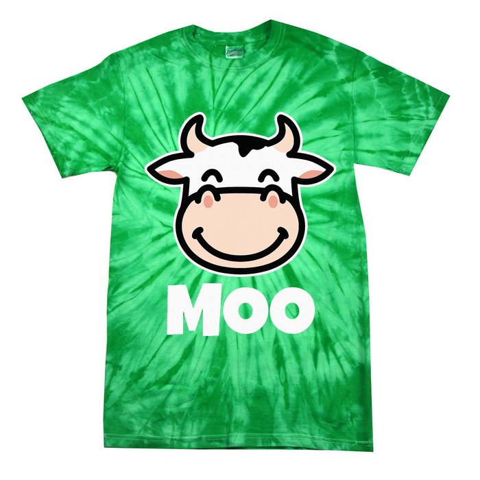 MOO Cows Cow Lover Tie-Dye T-Shirt