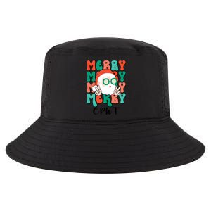 Merry Cpht Christmas Certified Pharmacy Technician Xmas Gift Cool Comfort Performance Bucket Hat