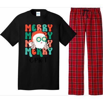 Merry Cpht Christmas Certified Pharmacy Technician Xmas Gift Pajama Set