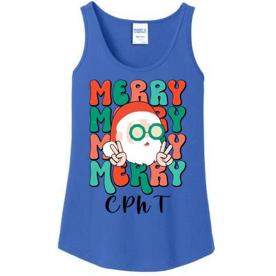 Merry Cpht Christmas Certified Pharmacy Technician Xmas Gift Ladies Essential Tank