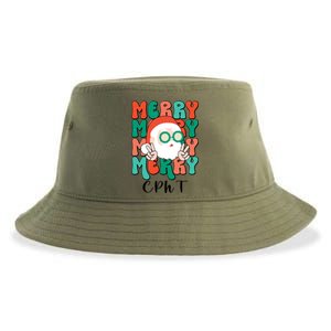 Merry Cpht Christmas Certified Pharmacy Technician Xmas Gift Sustainable Bucket Hat