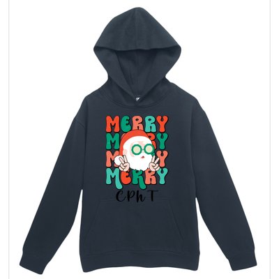 Merry Cpht Christmas Certified Pharmacy Technician Xmas Gift Urban Pullover Hoodie