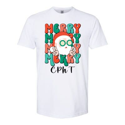 Merry Cpht Christmas Certified Pharmacy Technician Xmas Gift Softstyle® CVC T-Shirt