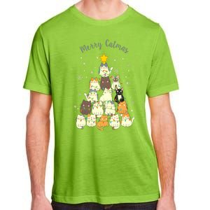 Merry Catmas Cute Cat Lover Christmas Adult ChromaSoft Performance T-Shirt