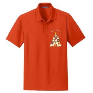 Merry Catmas Cute Cat Lover Christmas Dry Zone Grid Polo