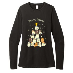 Merry Catmas Cute Cat Lover Christmas Womens CVC Long Sleeve Shirt