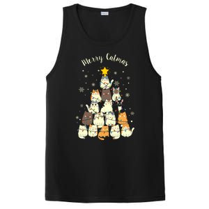 Merry Catmas Cute Cat Lover Christmas PosiCharge Competitor Tank