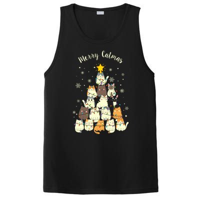 Merry Catmas Cute Cat Lover Christmas PosiCharge Competitor Tank