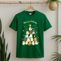 Merry Catmas Cute Cat Lover Christmas T-Shirt