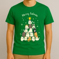 Merry Catmas Cute Cat Lover Christmas T-Shirt