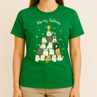 Merry Catmas Cute Cat Lover Christmas T-Shirt
