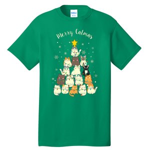 Merry Catmas Cute Cat Lover Christmas Tall T-Shirt