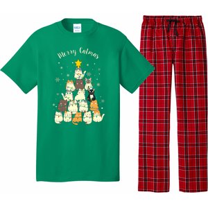 Merry Catmas Cute Cat Lover Christmas Pajama Set