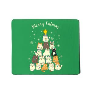 Merry Catmas Cute Cat Lover Christmas Mousepad