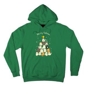 Merry Catmas Cute Cat Lover Christmas Tall Hoodie