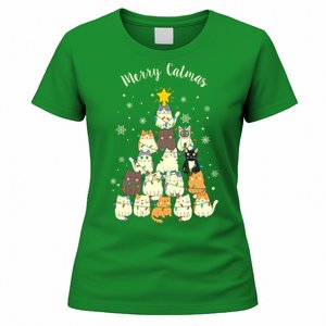 Merry Catmas Cute Cat Lover Christmas Women's T-Shirt