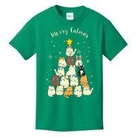 Merry Catmas Cute Cat Lover Christmas Kids T-Shirt