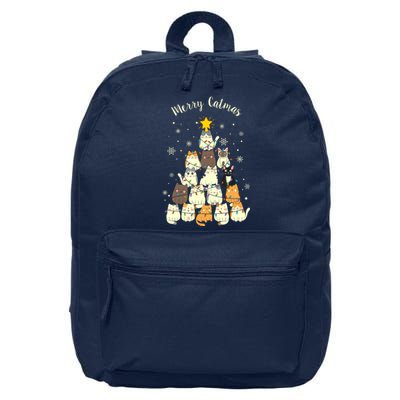 Merry Catmas Cute Cat Lover Christmas 16 in Basic Backpack