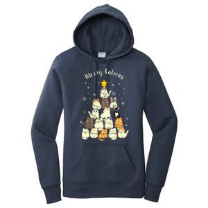 Merry Catmas Cute Cat Lover Christmas Women's Pullover Hoodie