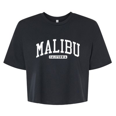 Malibu California CA College Bella+Canvas Jersey Crop Tee