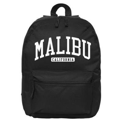 Malibu California CA College 16 in Basic Backpack