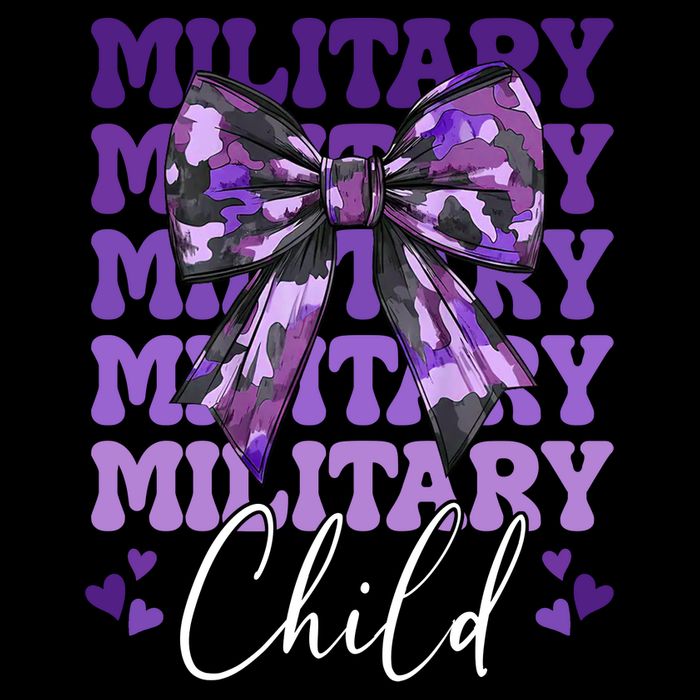 Military Child Coquette Bow Purple Up Camo Zip Tote Bag
